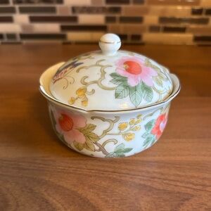 Vintage Empress Porcelain Lidded Trinket Bowl